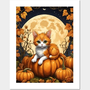 Halloween Kitty Posters and Art